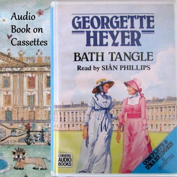 AUDIOBOOK - GEORGETTE HEYER - "BATH TANGLE" UNABRIDGED REGENCY on CASSETTES - Picture 1 of 8